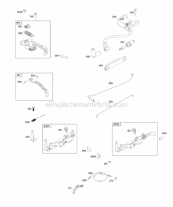 Part Location Diagram of 596465 Briggs and Stratton Bracket-control